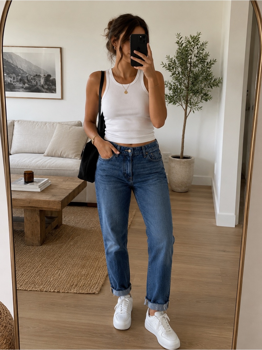 GAP Classic Boyfriend Jeans in Medium Blue